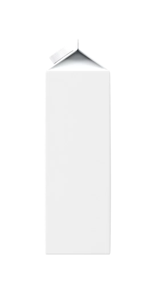carton milk mock up packaging white