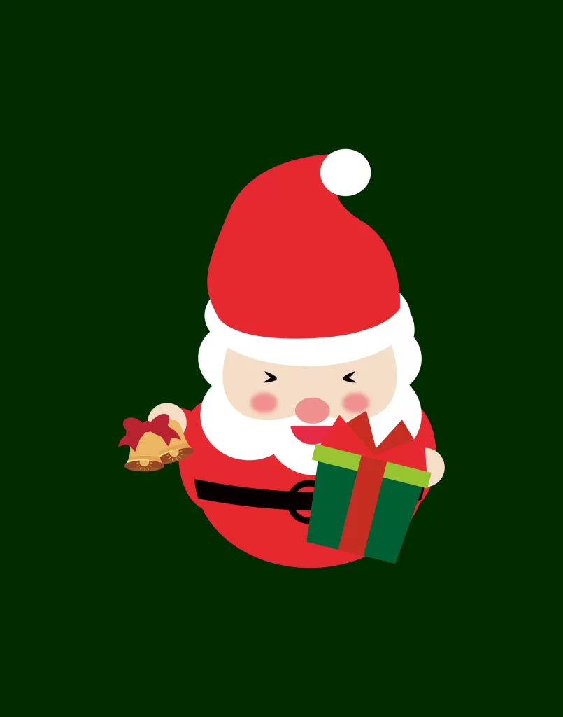 cartoon Santa Claus Christmas vector illustration