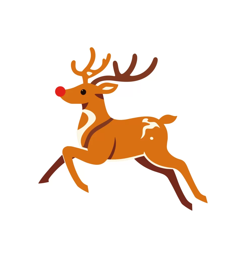 cartoon deer vector illustration