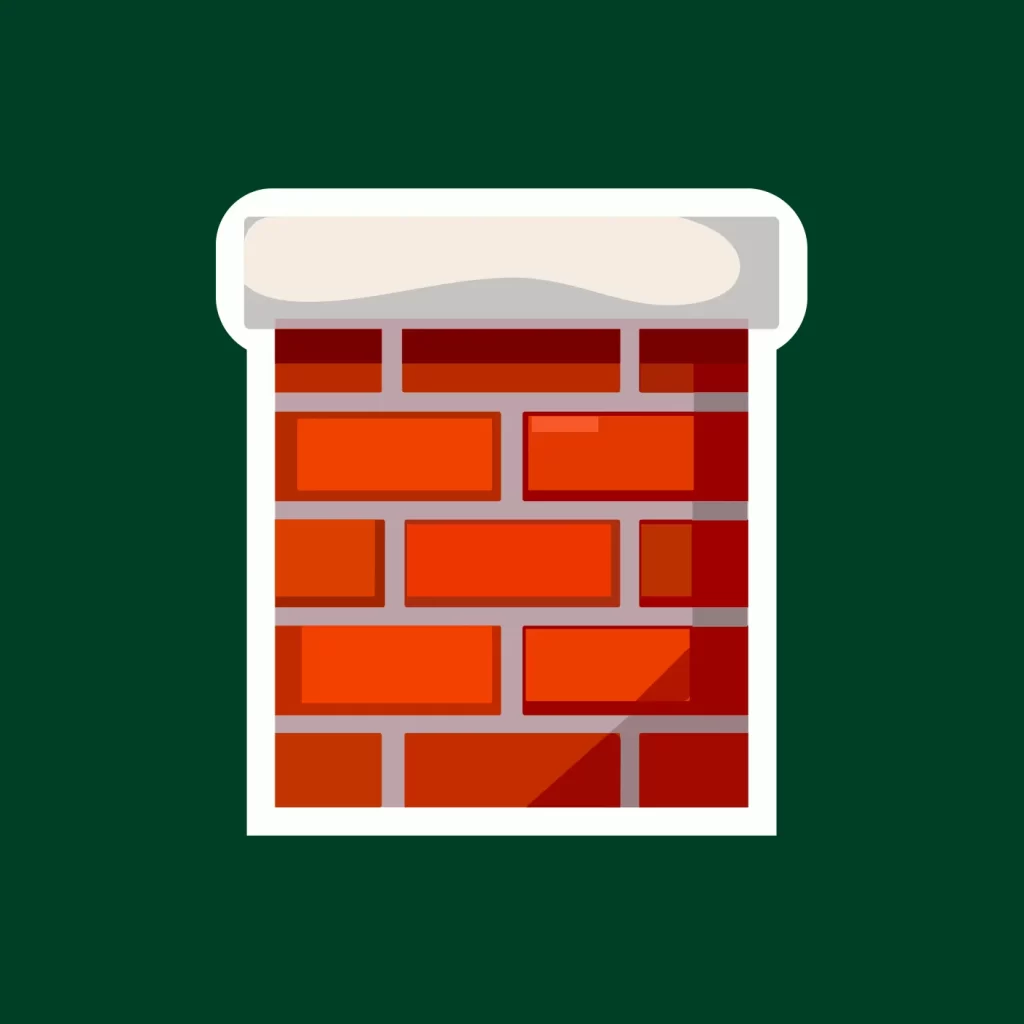 chimney Christmas vector illustration