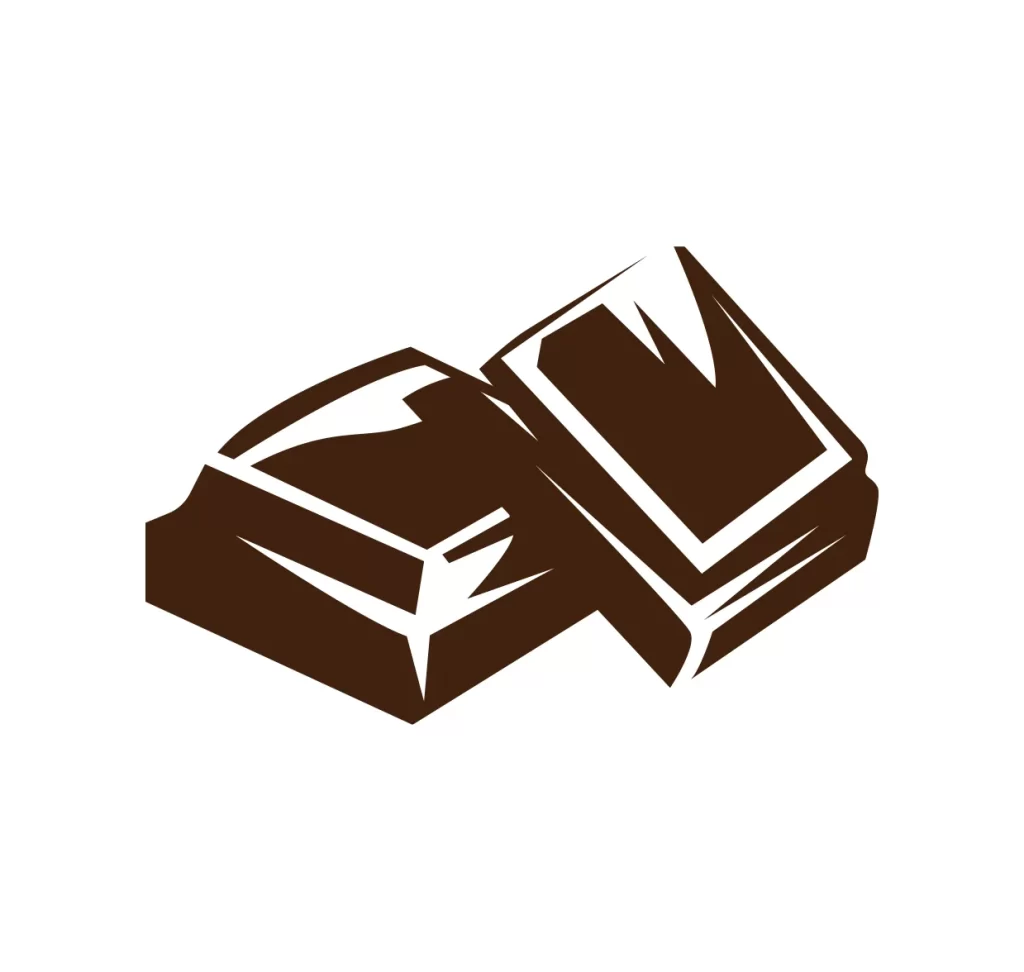 chocolate block bar vector illustration