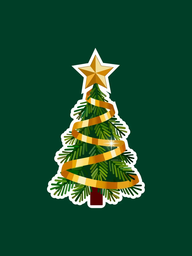 Christmas tree vector illustration