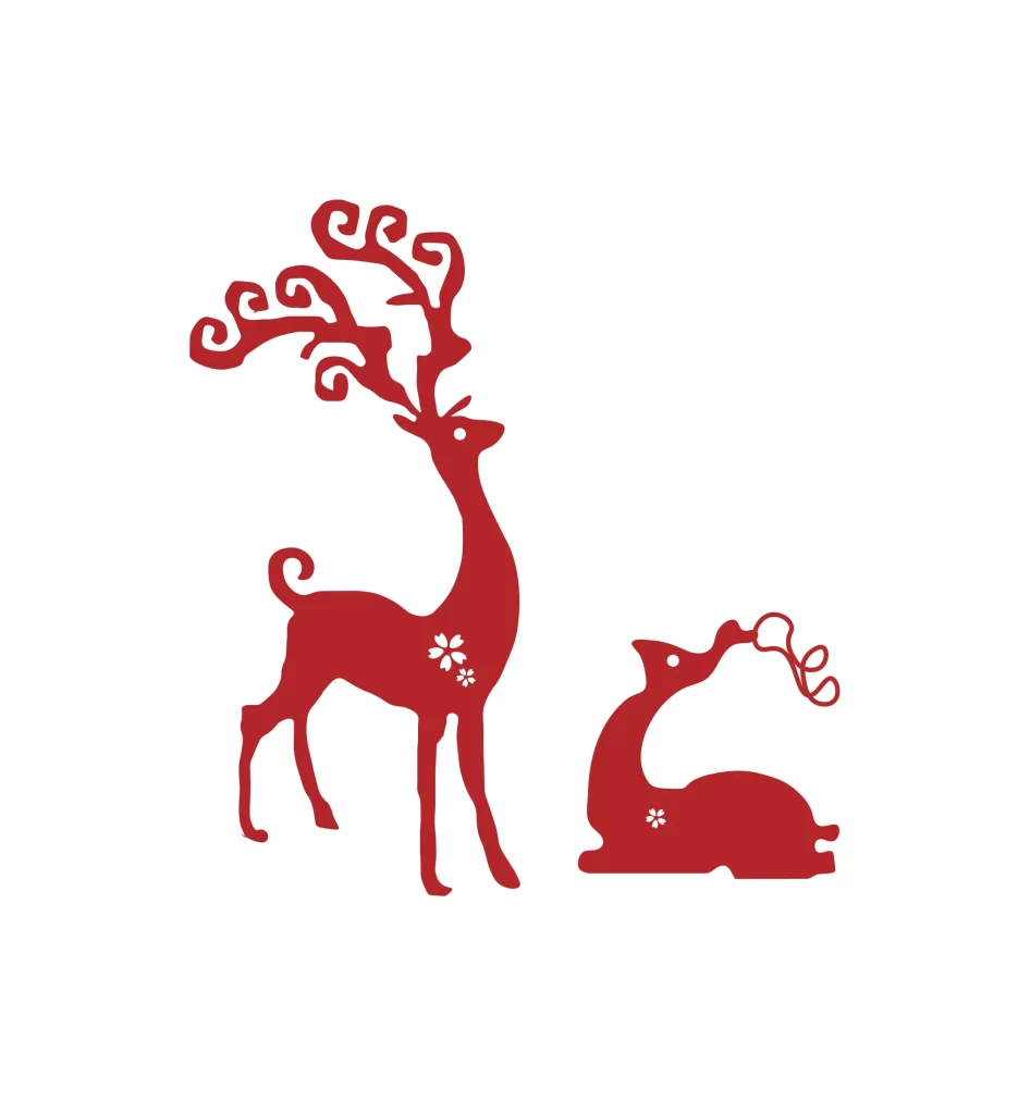 deer Christmas vector illustration