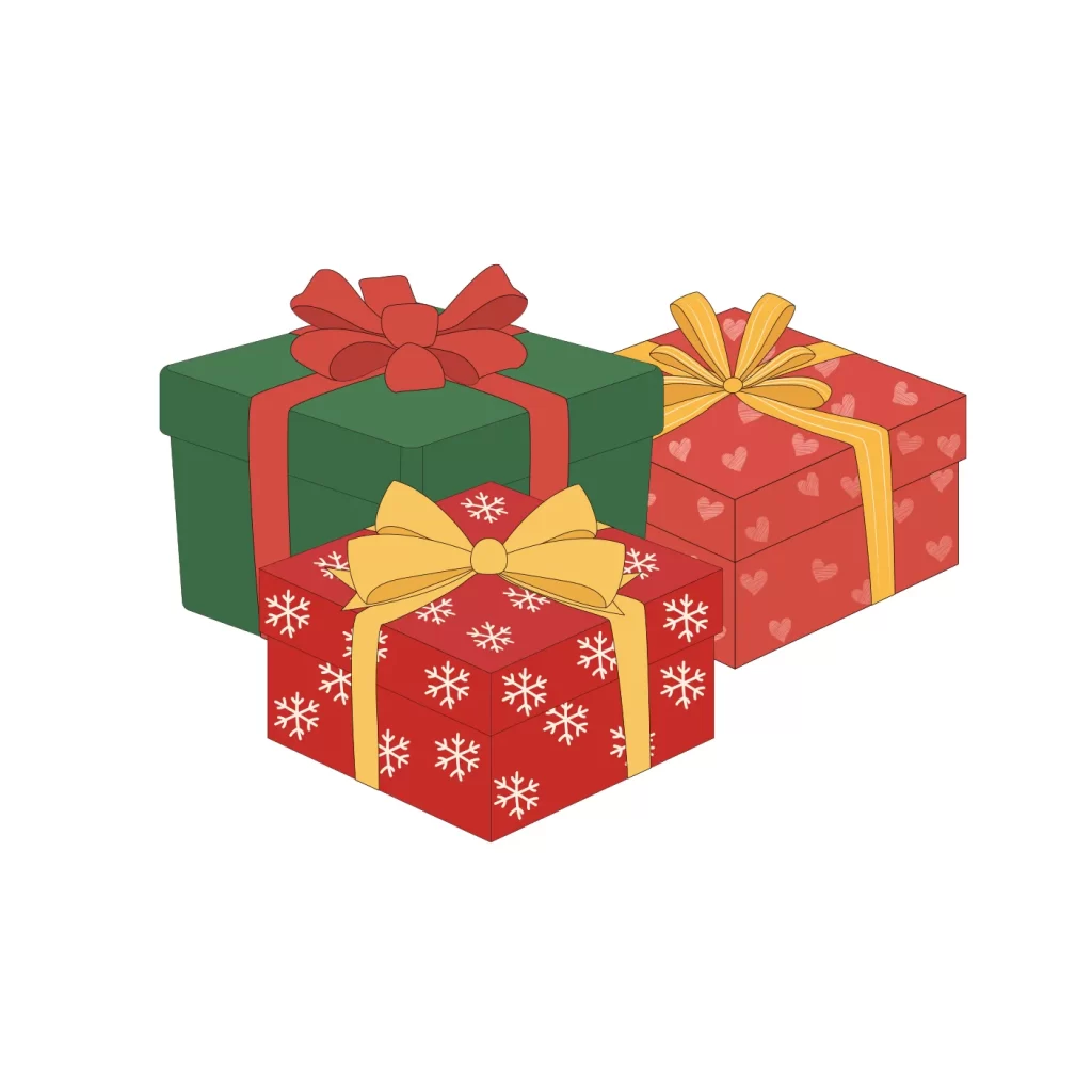 gift box cartoon vector illustration