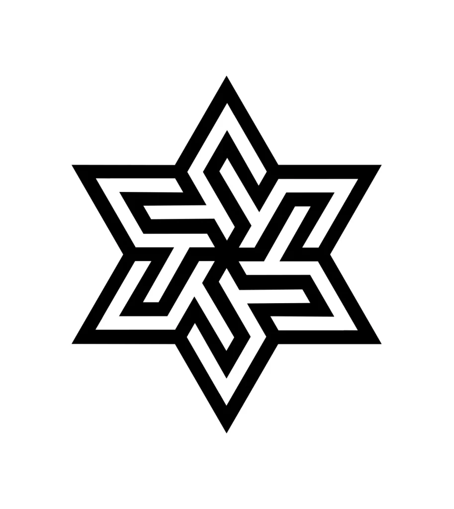 hexagram vector pattern Traditional Chinese
