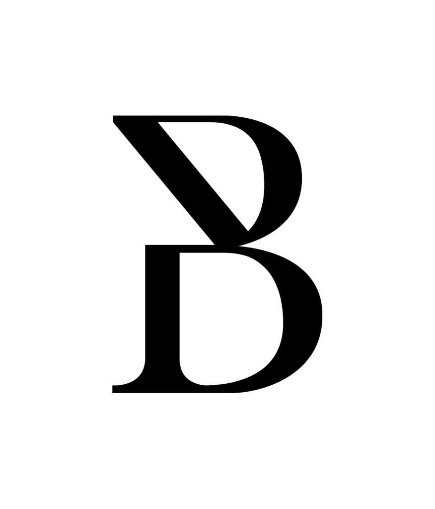 letter B vector logo typography