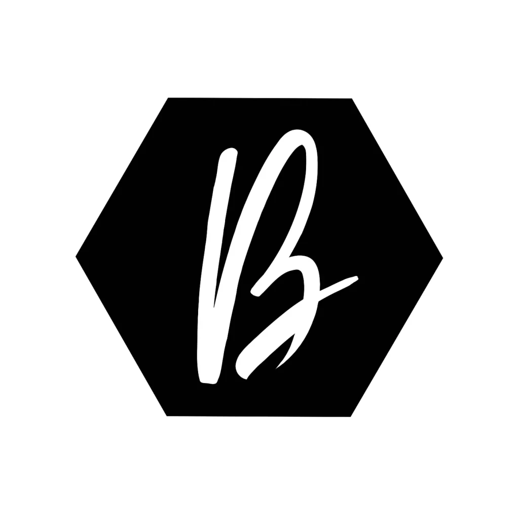 letter B vector logo typography