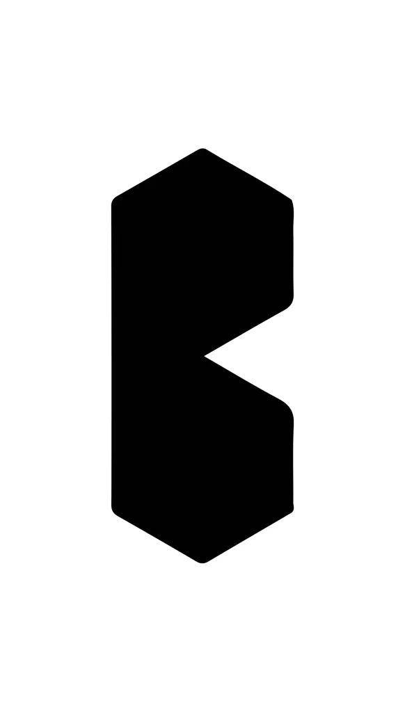letter B vector logo typography