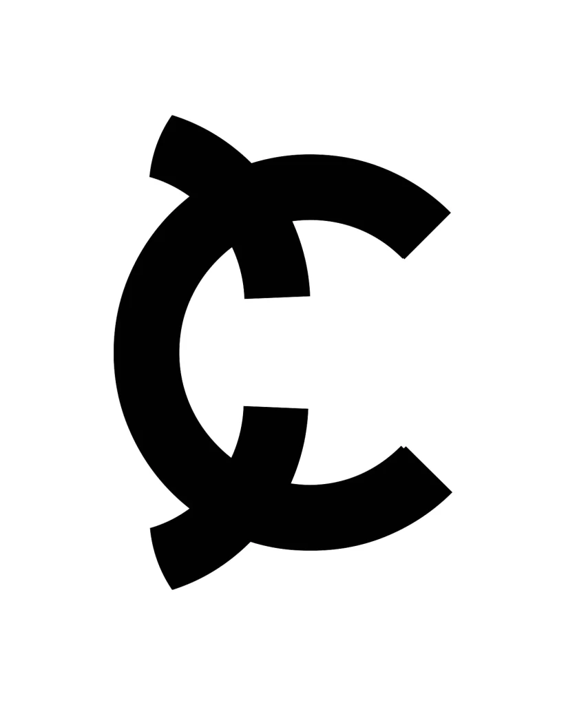 letter C vector logo typography