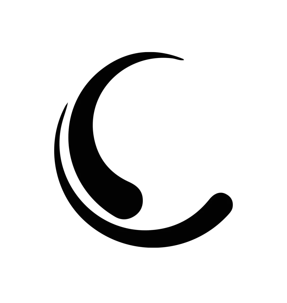 letter C vector logo typography