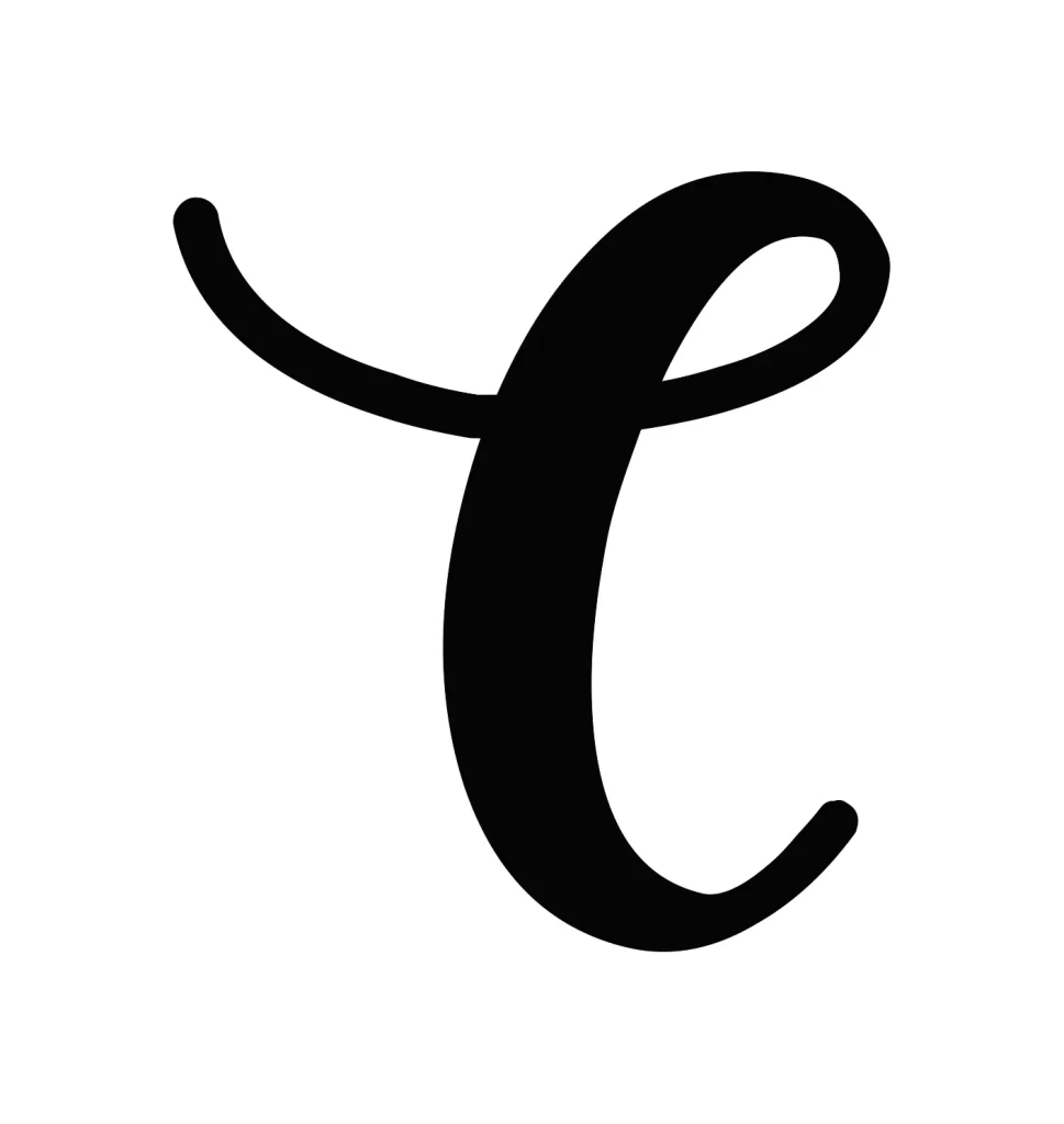letter C vector logo typography