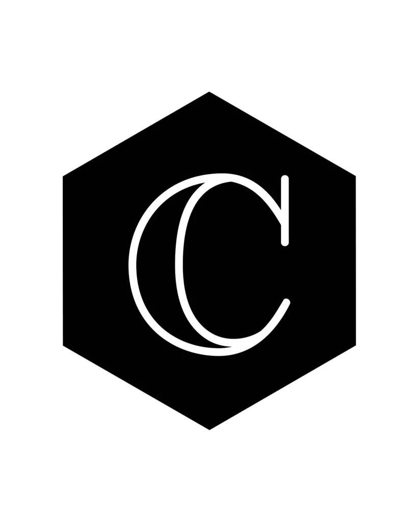 letter C vector logo typography