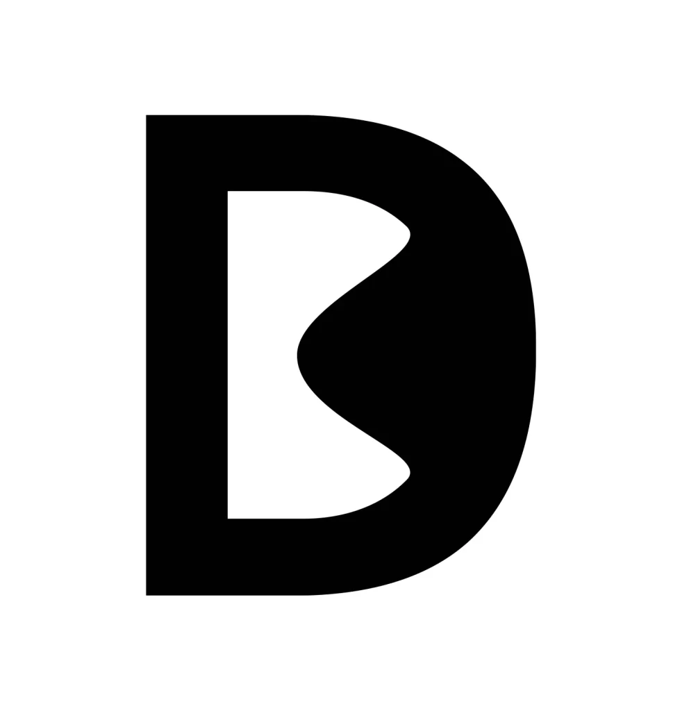 letter D vector logo typography