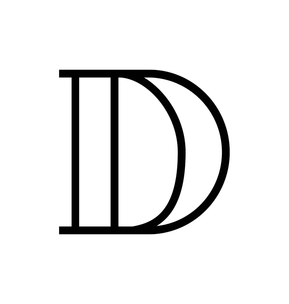 letter D vector logo typography