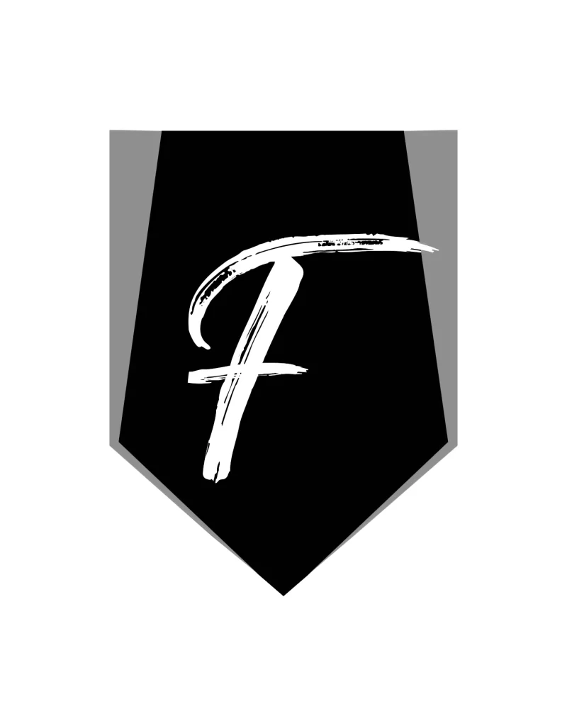 letter F vector logo typography