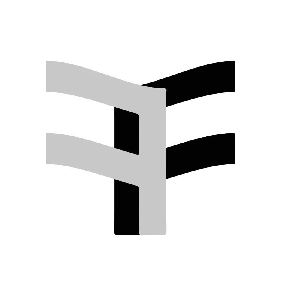 letter F vector logo typography