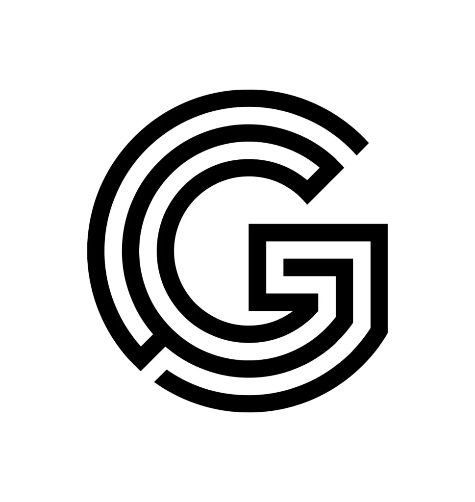 letter G vector logo typography