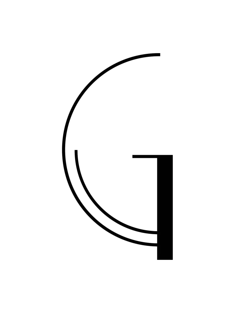 letter G vector logo typography