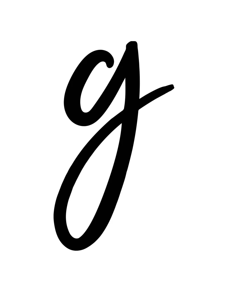 letter G vector logo typography