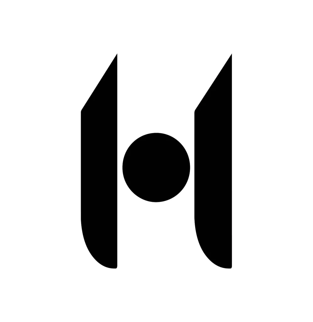 letter H vector logo typography