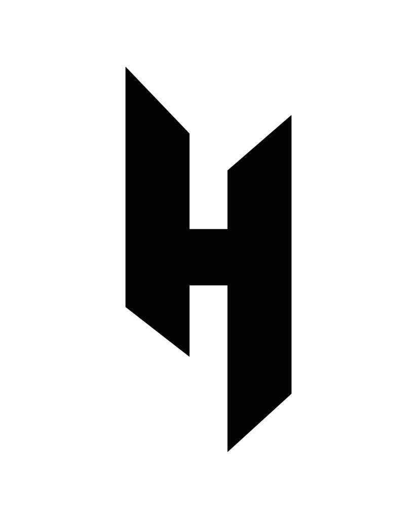 letter H vector logo typography