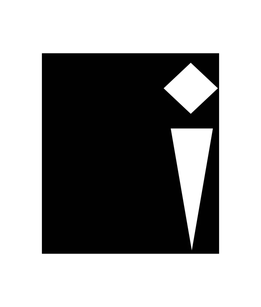 letter I vector logo typography