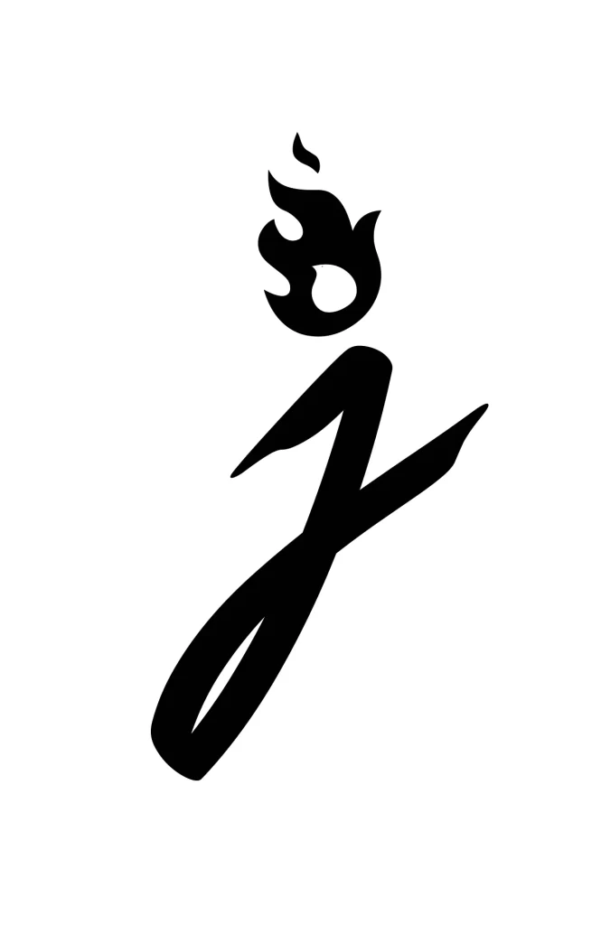 letter J vector logo typography