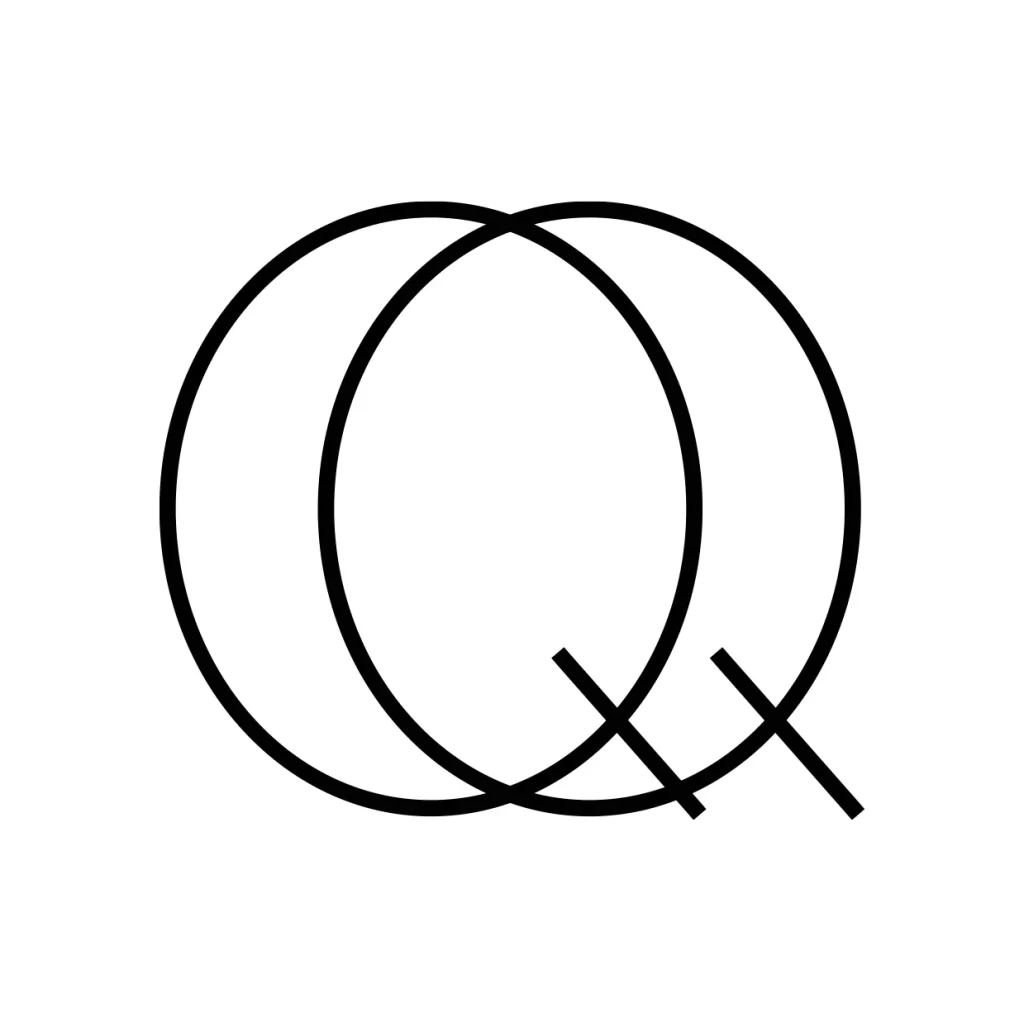 letter Q vector logo typography