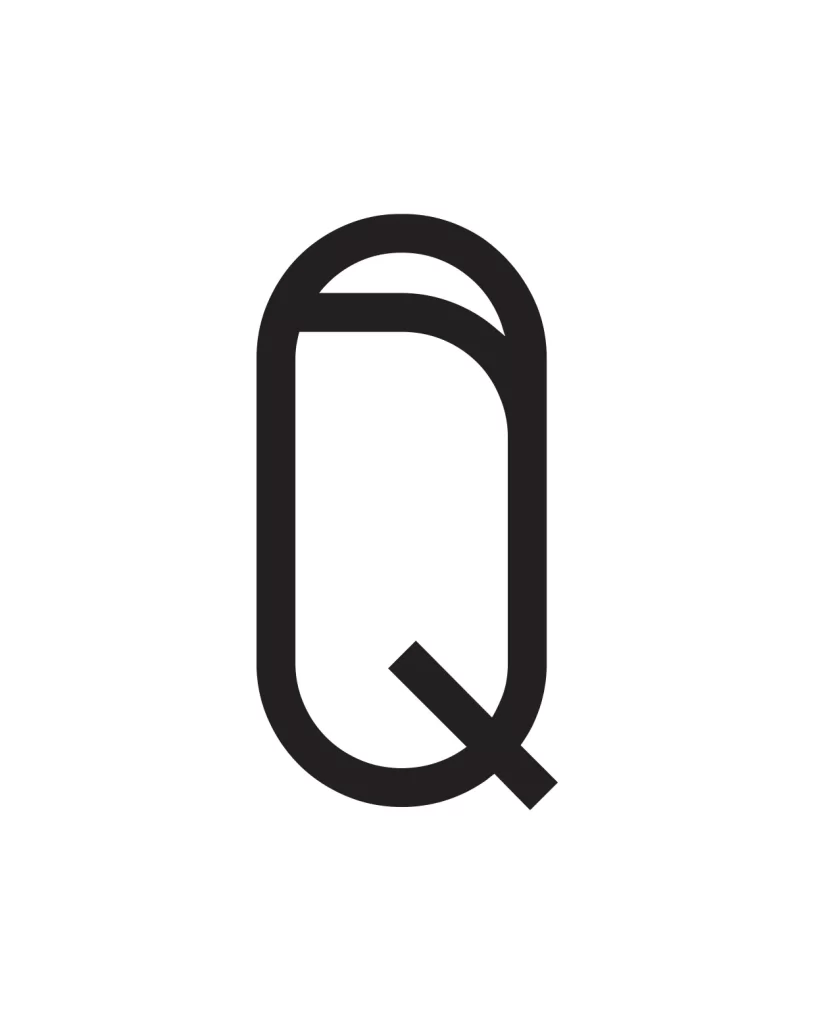 letter Q vector logo typography