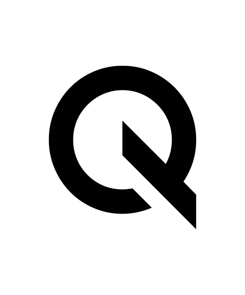 letter Q vector logo typography