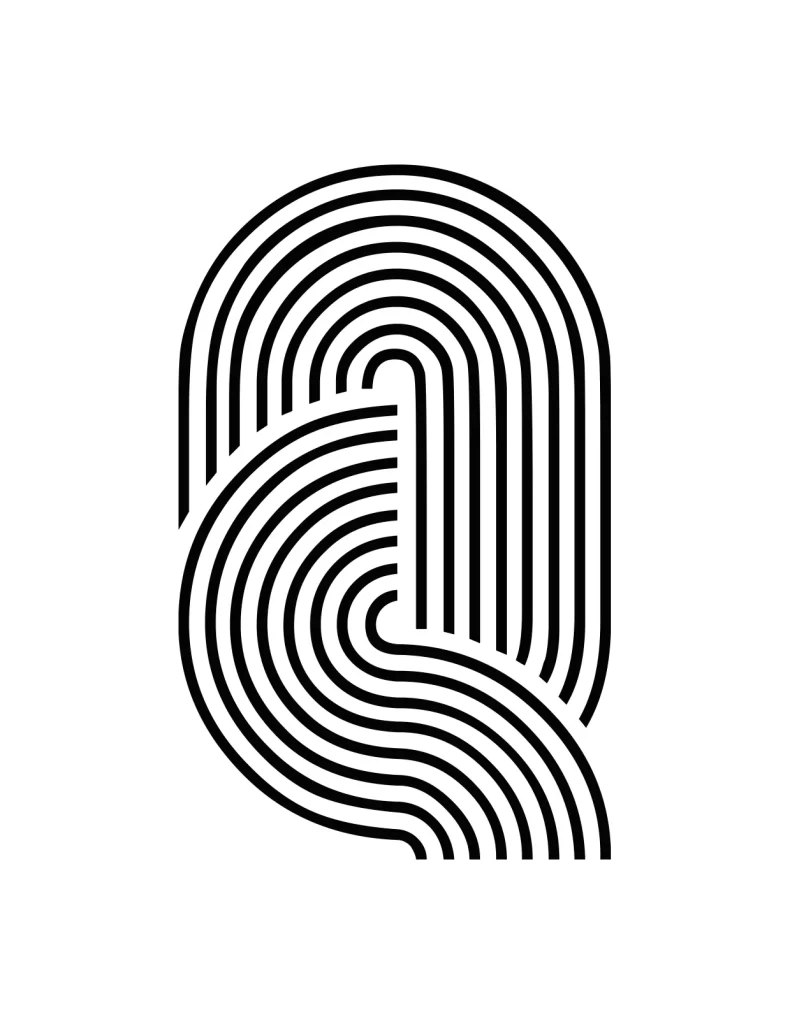letter Q vector logo typography