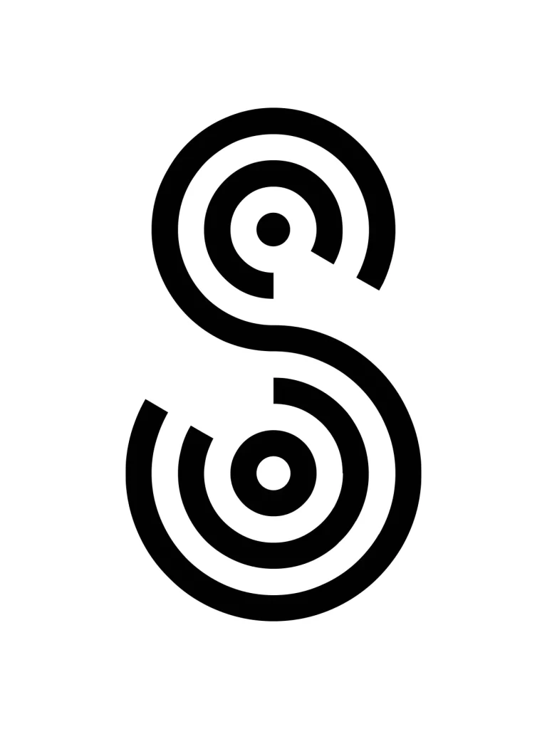 letter S vector logo typography