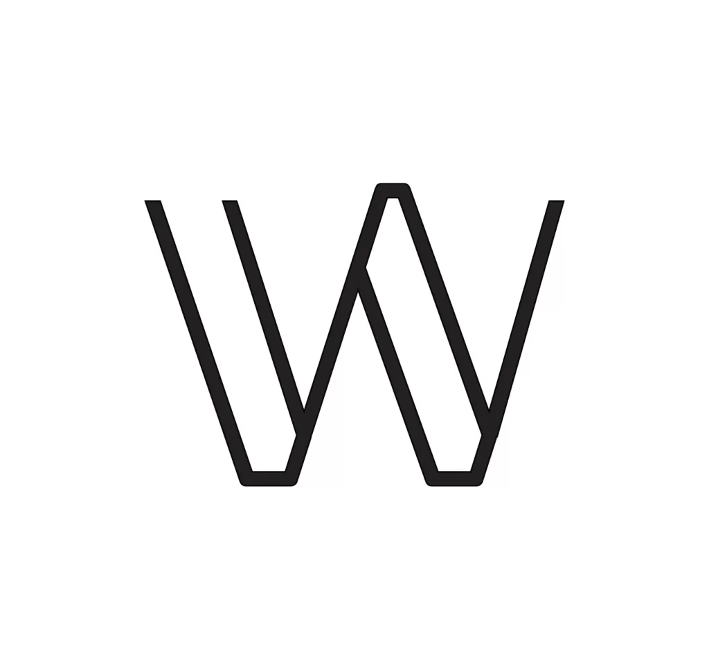 letter W vector logo typography