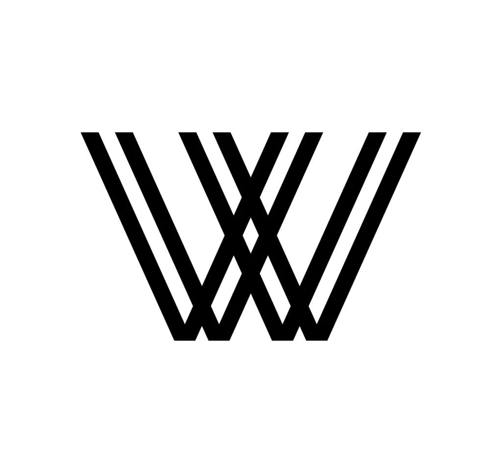 letter W vector logo typography