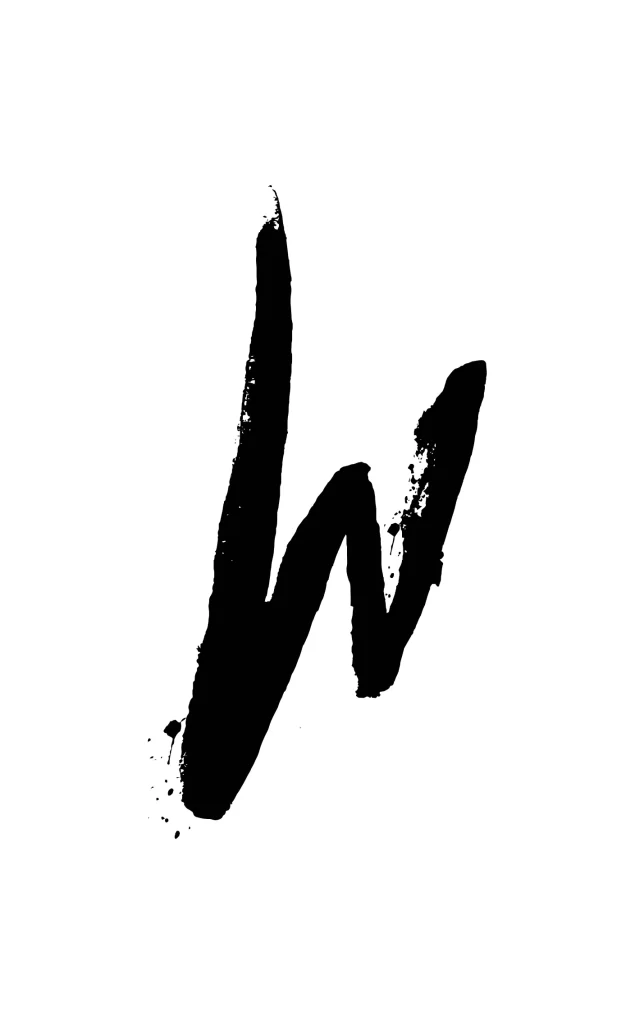 letter W vector logo typography