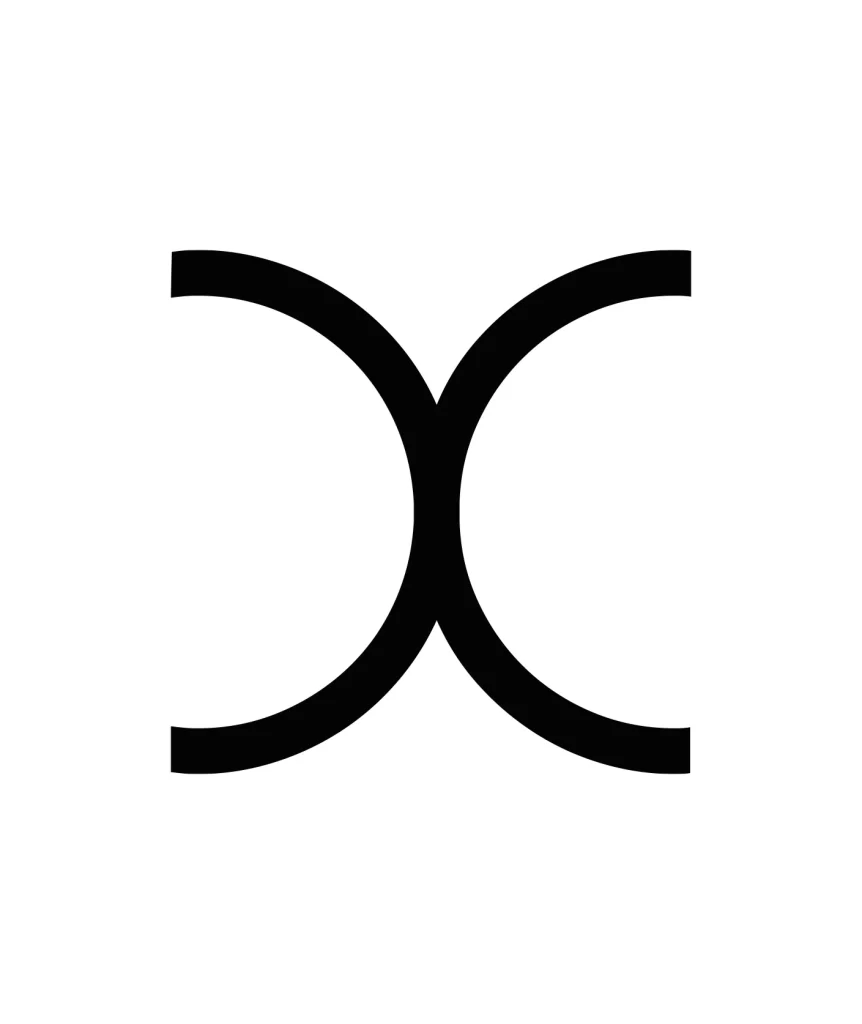 letter X vector logo typography