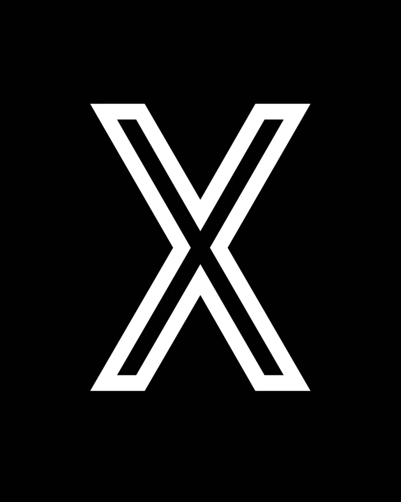 letter X vector logo typography