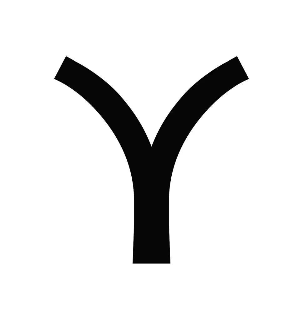 letter Y vector logo typography