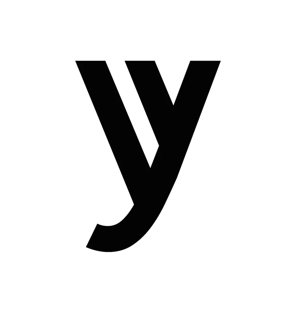 letter Y vector logo typography