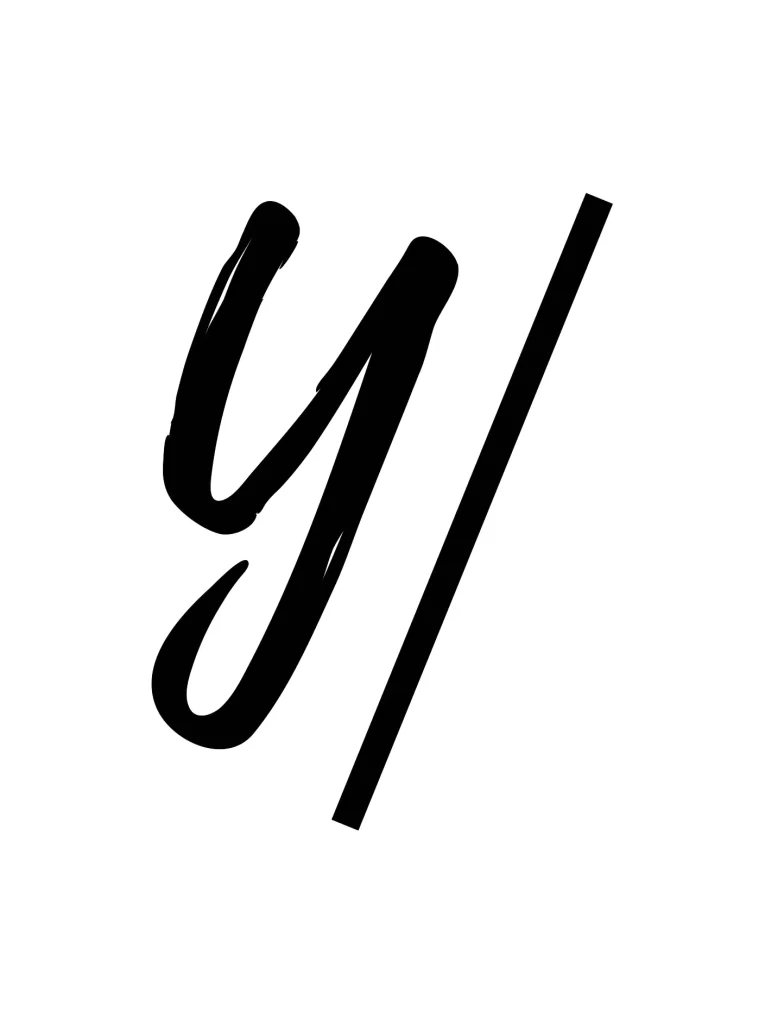 letter Y vector logo typography