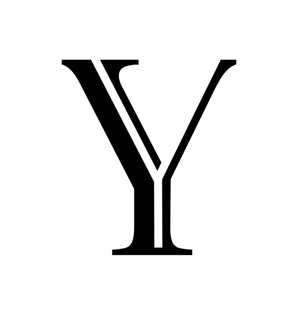letter Y vector logo typography