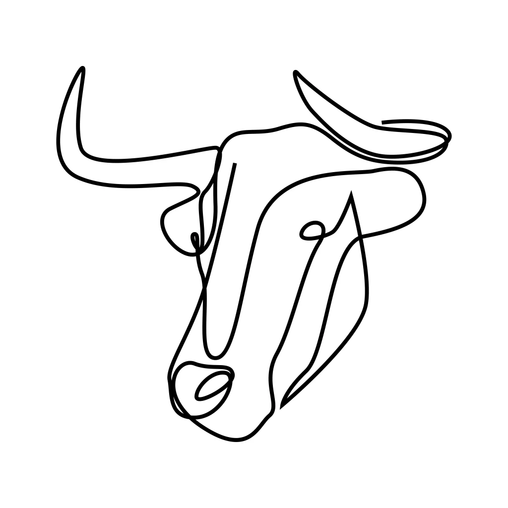 line lines bull art
