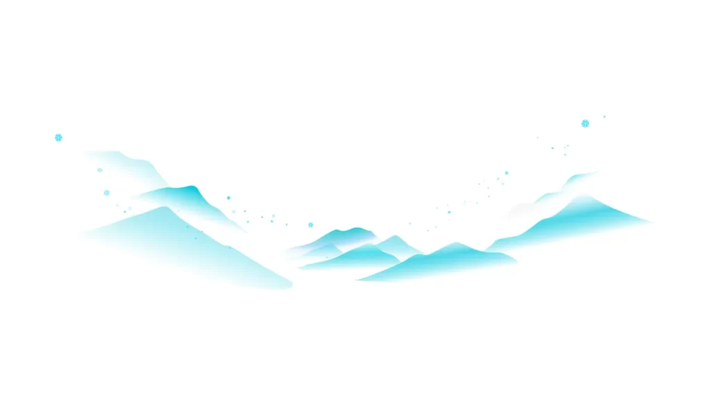 mountain snow snowflake vector illustration
