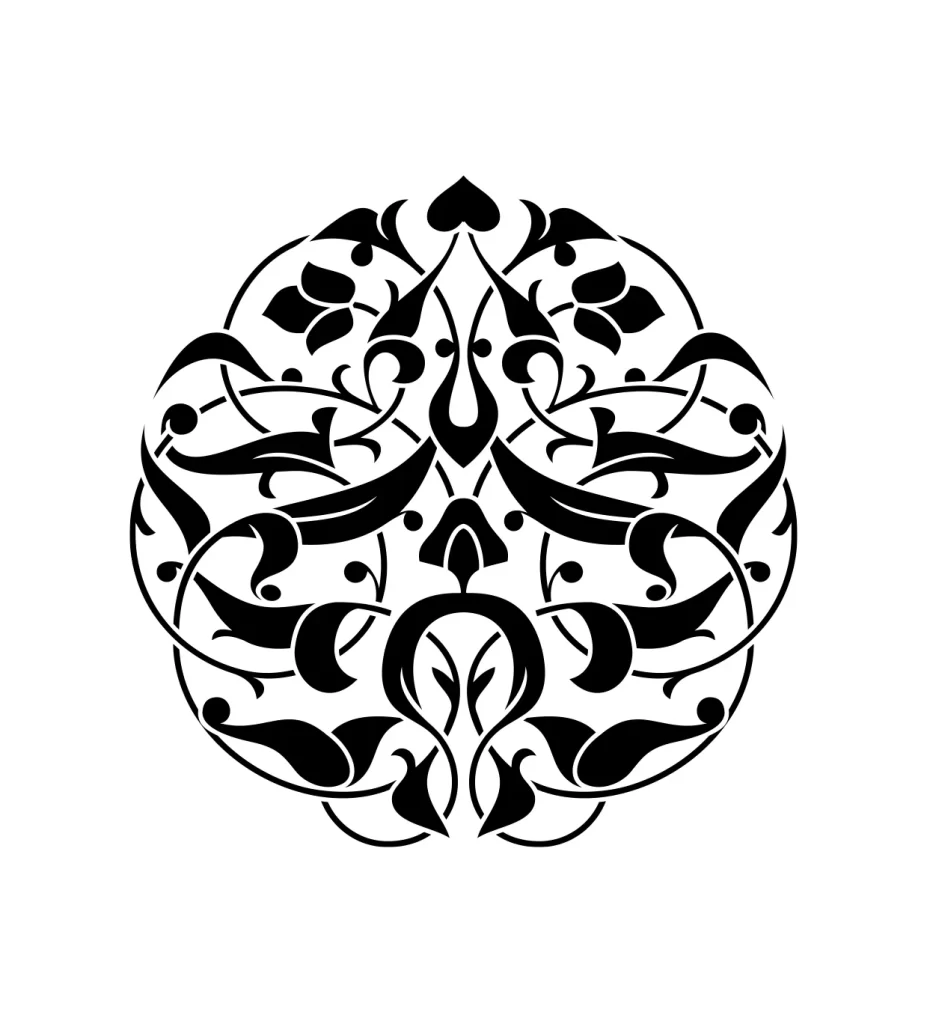 pattern Traditional Chinese vector round