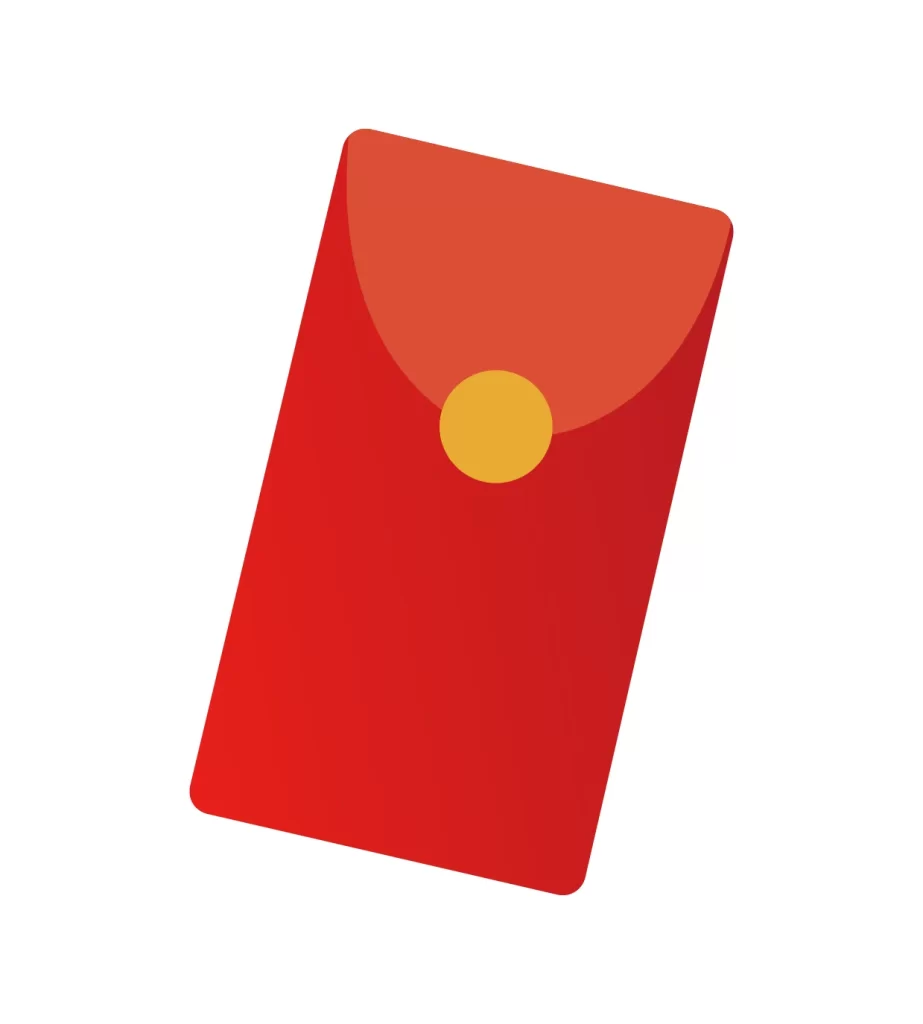 red envelope vector illustration icon