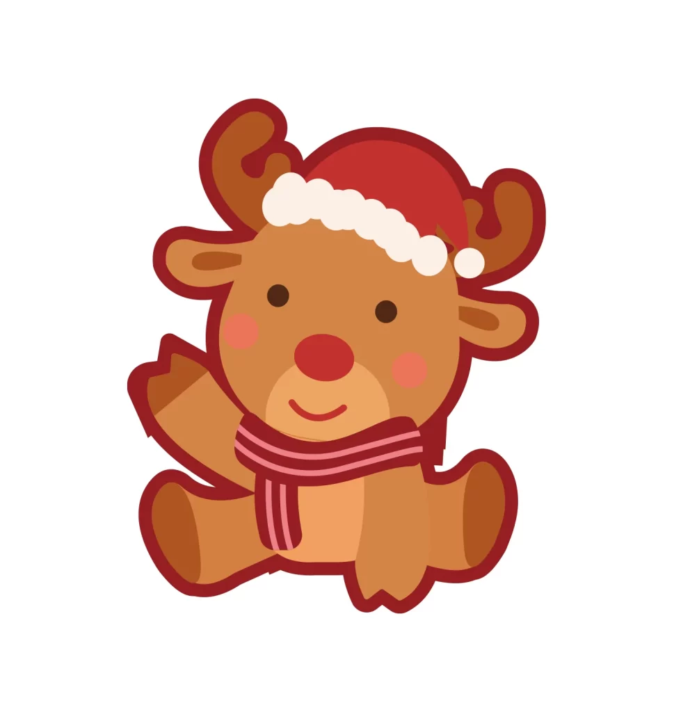 reindeer deer Christmas vector illustration
