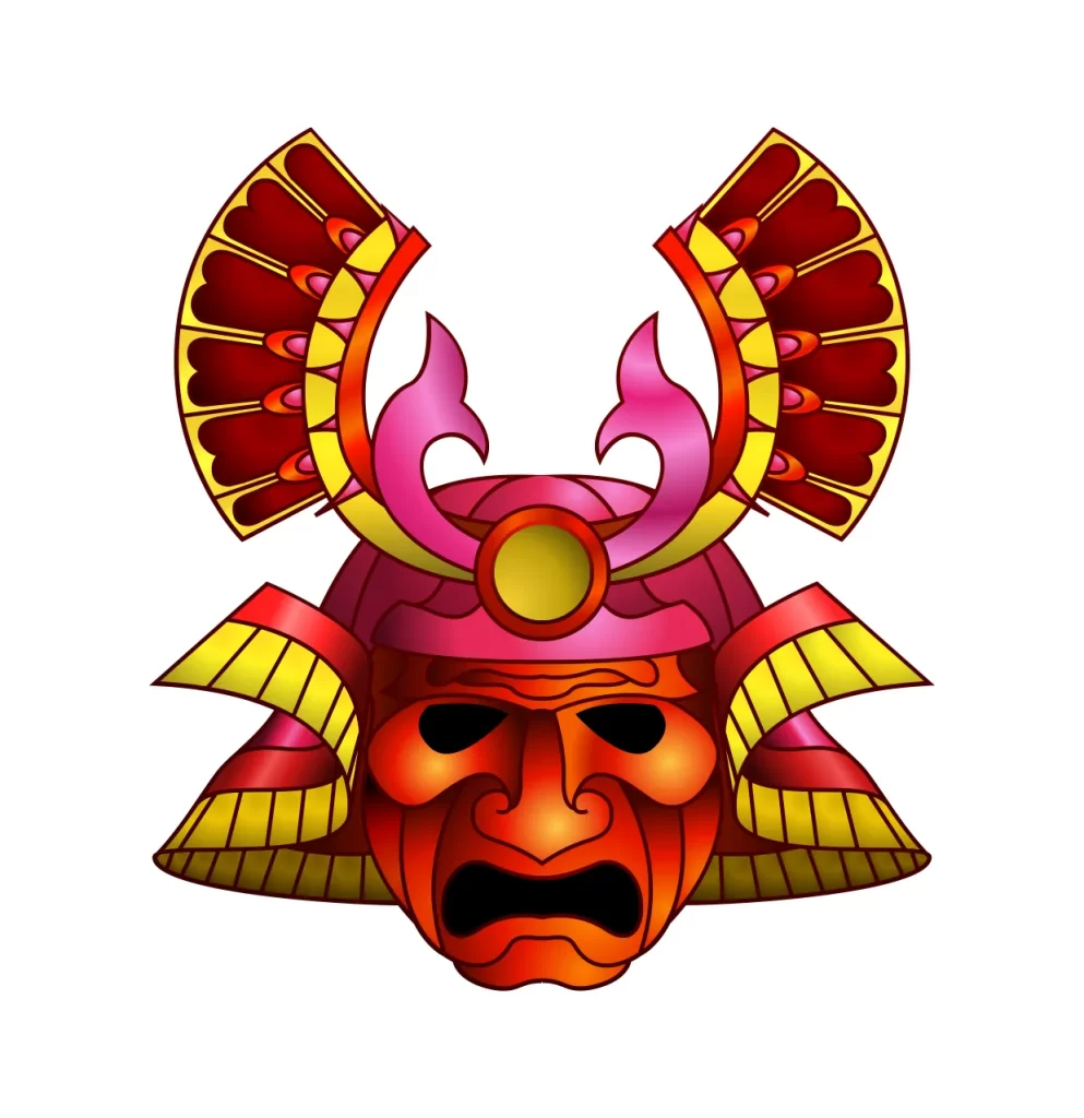 samurai Japanese vector red
