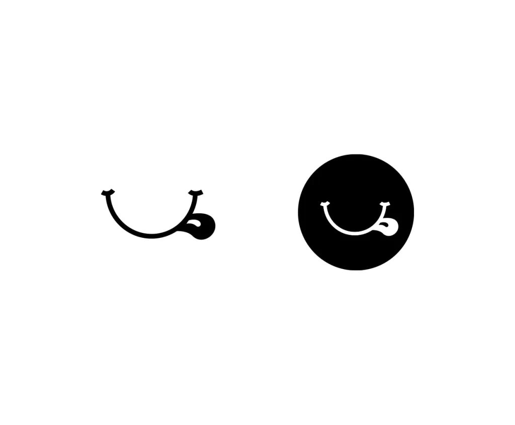 smiling face tongue delicious gluttonous vector icon