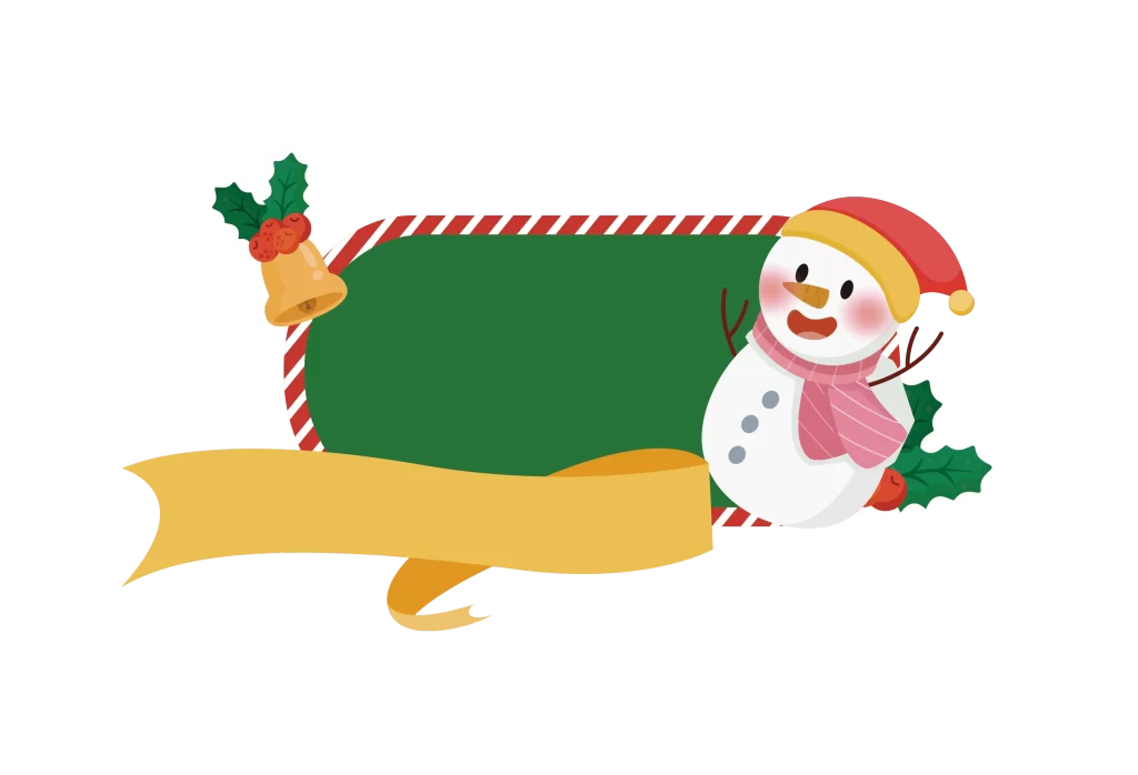 snowman background bell vector illustration