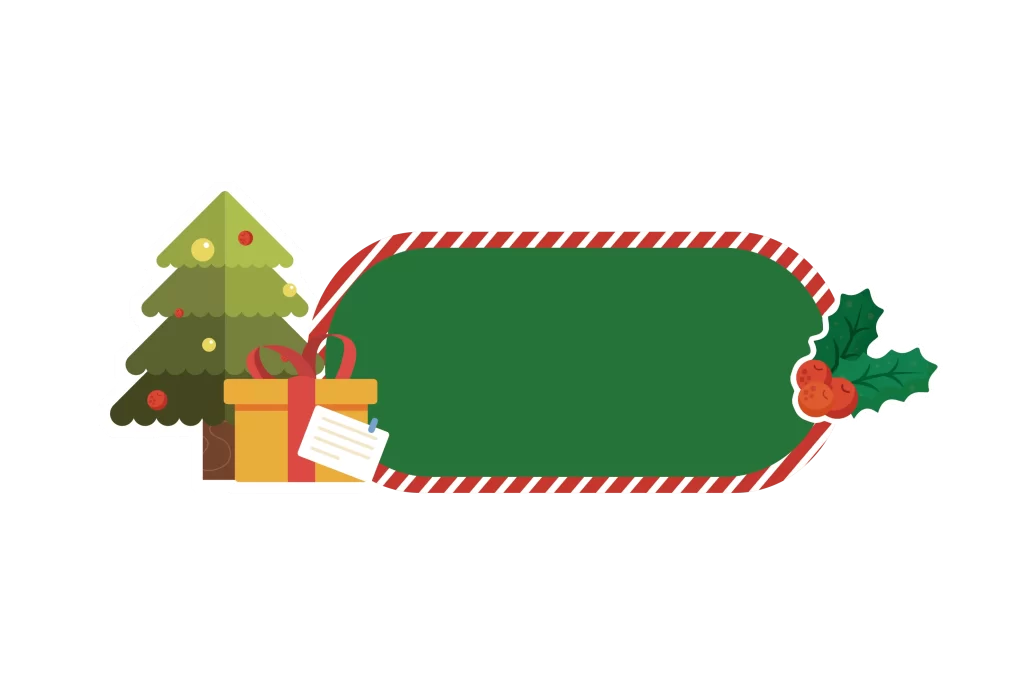 vector background Christmas tree gift box